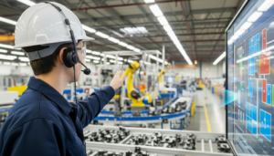 機器を音声で操作するイメージ