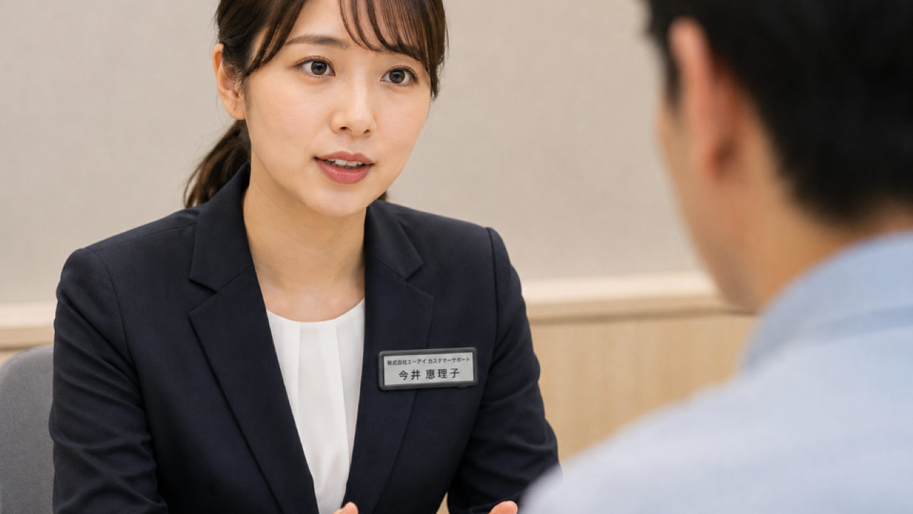 スマート名札ソリューションでカスハラ対策
